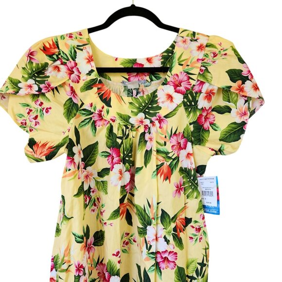 Authentic Hawaiian Hibiscus Dress Miu Miu Made in Hawaii Size Small NEW w/Tag - Picture 6 of 12
